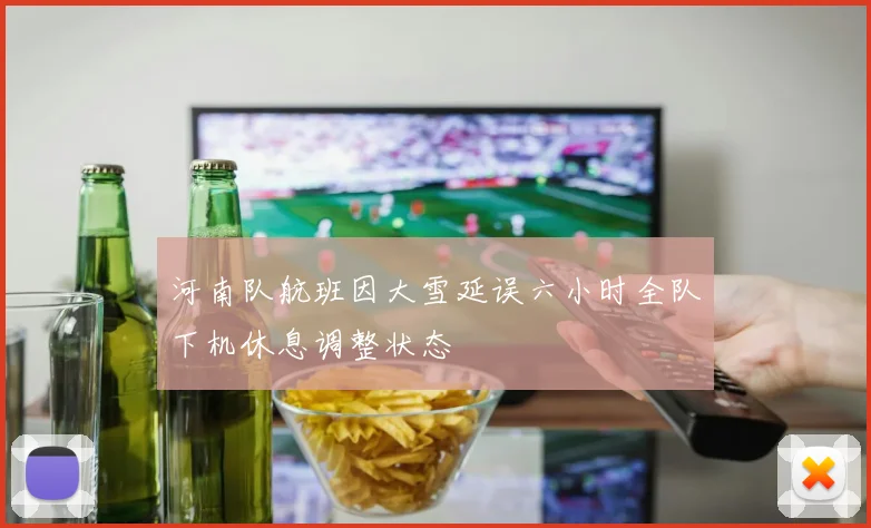 河南队航班因大雪延误六小时全队下机休息调整状态