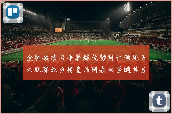 全胜战绩与净胜球优势拜仁领跑五大联赛积分榜皇马阿森纳紧随其后